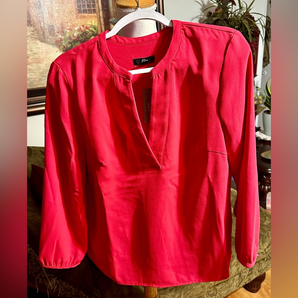 Raspberry Colored Size Medium Blouse - image 1